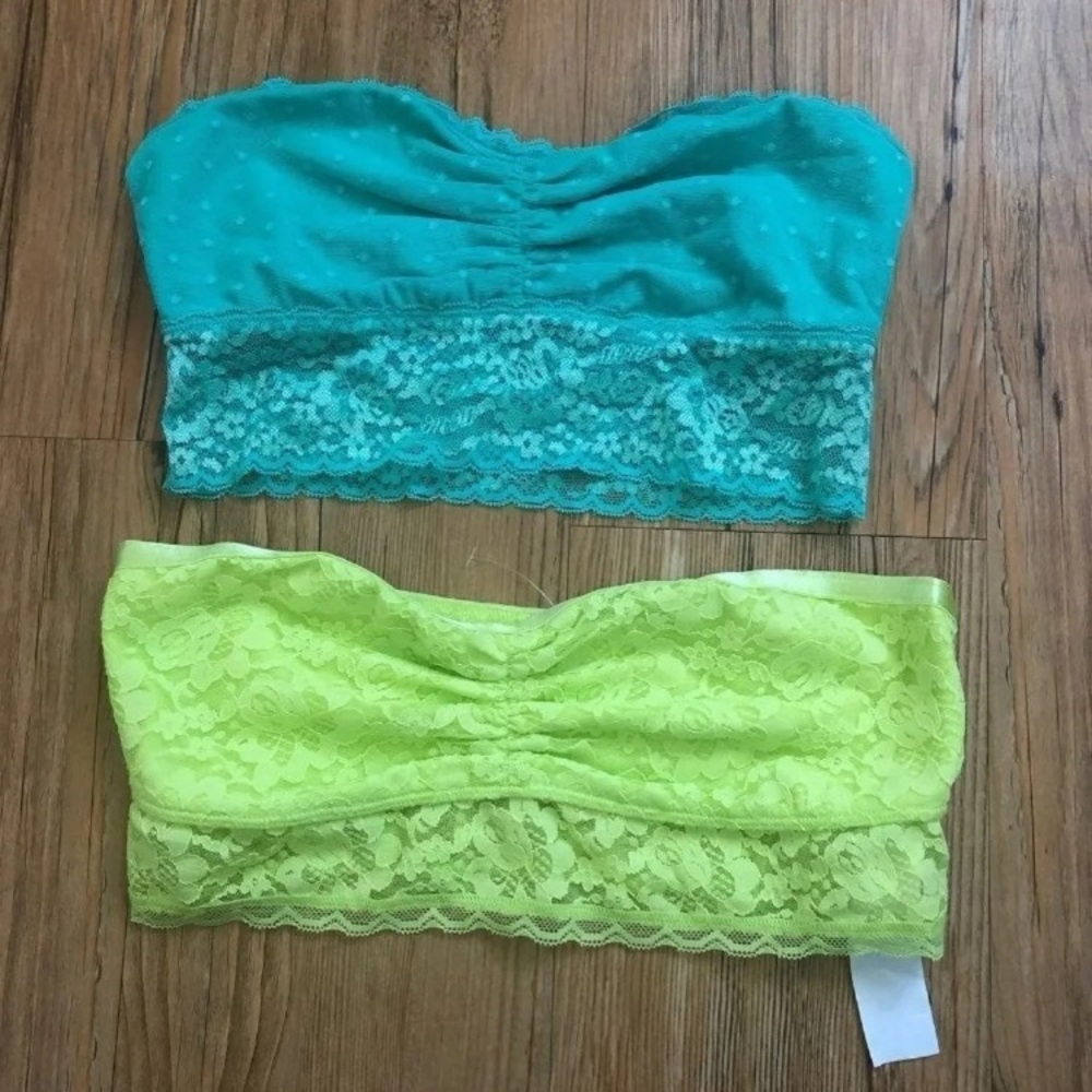 Bandeau lace bralette tops bundle